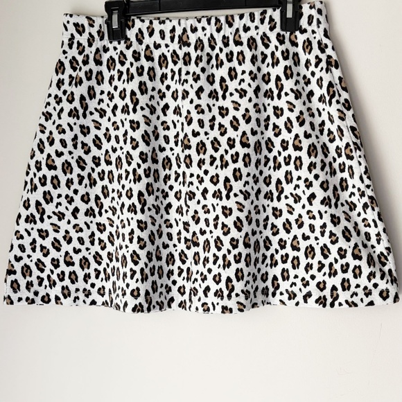 LOFT Leopard Sweater A-Line Mini Skirt - Picture 1 of 4